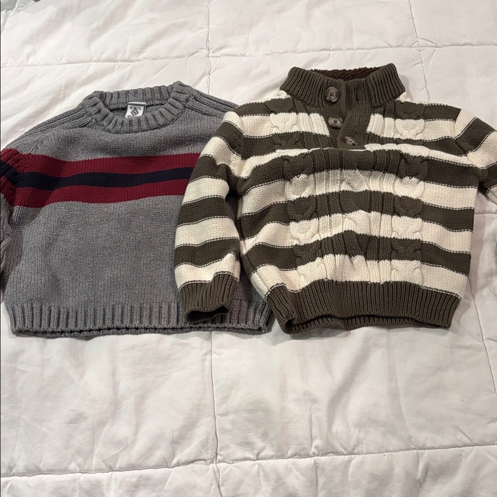 Cherokee Brown and Cream Knit Sweater